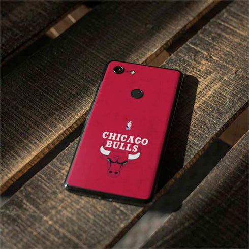 NBA Chicago Bulls Red Distressed Google Pixel 3 XL Skin